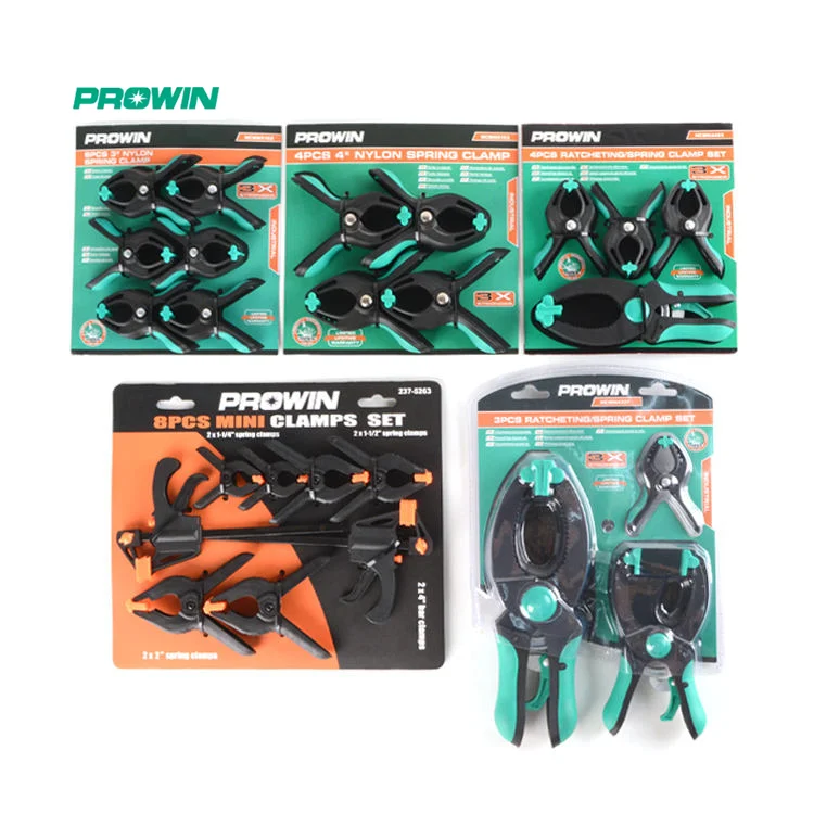 PROWIN Free Sample Money-Saving 3/4/6/8 PCS 1.5' 3' Ratcheting Spring Clamp