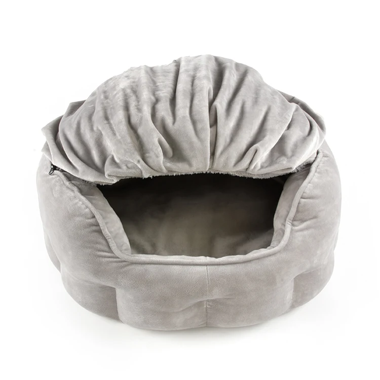 Wholesale Zhejiang Pet Cat Nest Soft Dreamy Sleep Anti Anxiety Cozy Cat Cave Bed
