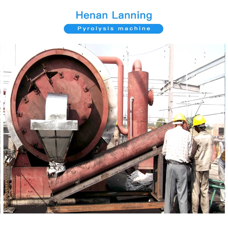 
LanNing 15T waste tire recycling pyrolysis machine 