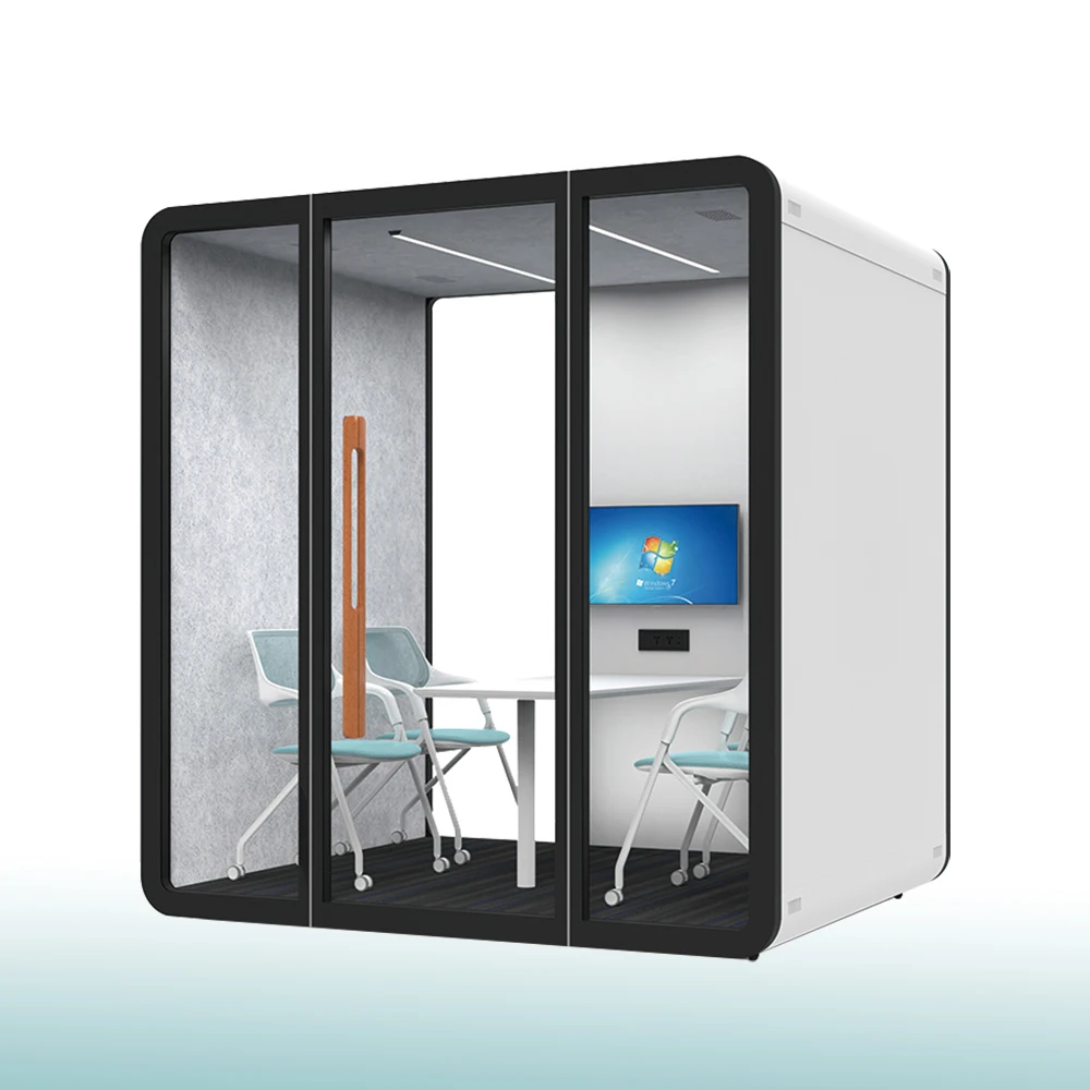 Soundproof Room Silent Cabin Mobile Office Negotiation Room Recording Studio Detachable Telephone Booth office pods