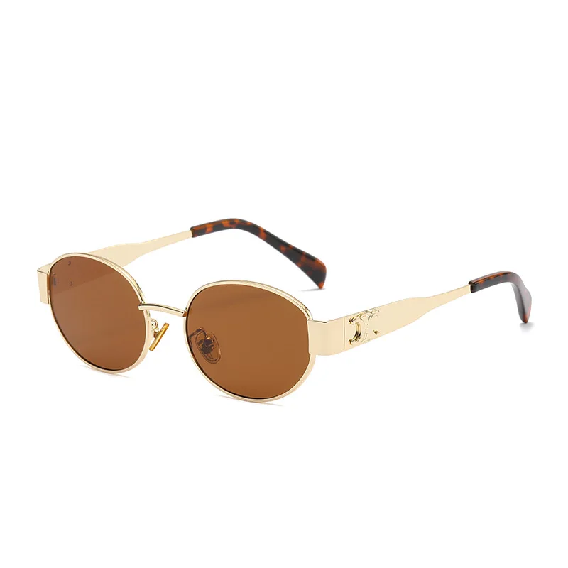 826 Hot selling Gold Metal Frame Sunglasses Street Photography Fashion Sun Glasses For men and women