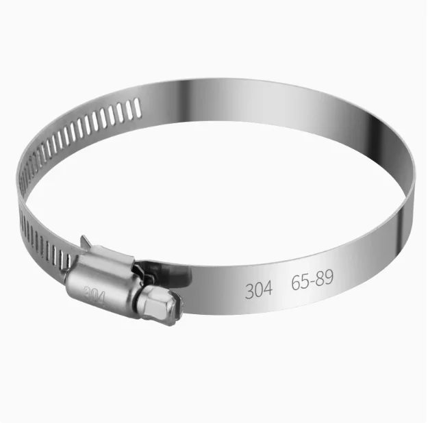 High Quality 201/304 Stainless Steel Hoop Hose Clamp Aluminium Pipe Clamp with Zinc Finish OEM Customizable for American Cars