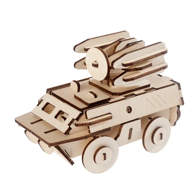 High quality 3D wooden jigsaw puzzle DIY dinosaur model animal toy model