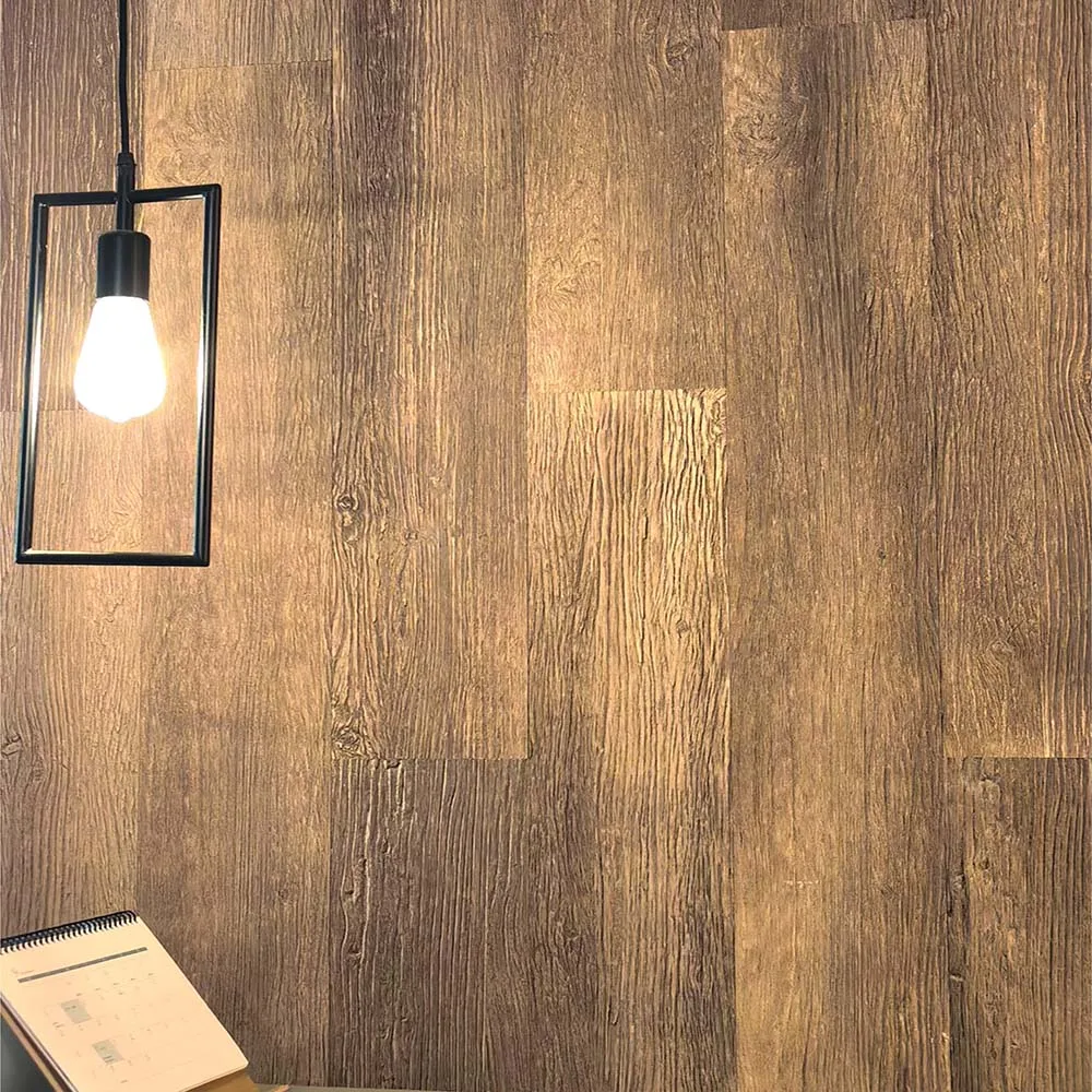Classic Anti-Fire Ceramic Tiles Soft Stone Wall Panels Interior Exterior Decor Flexible Artificial Wood Veener 5mm Matte Finish
