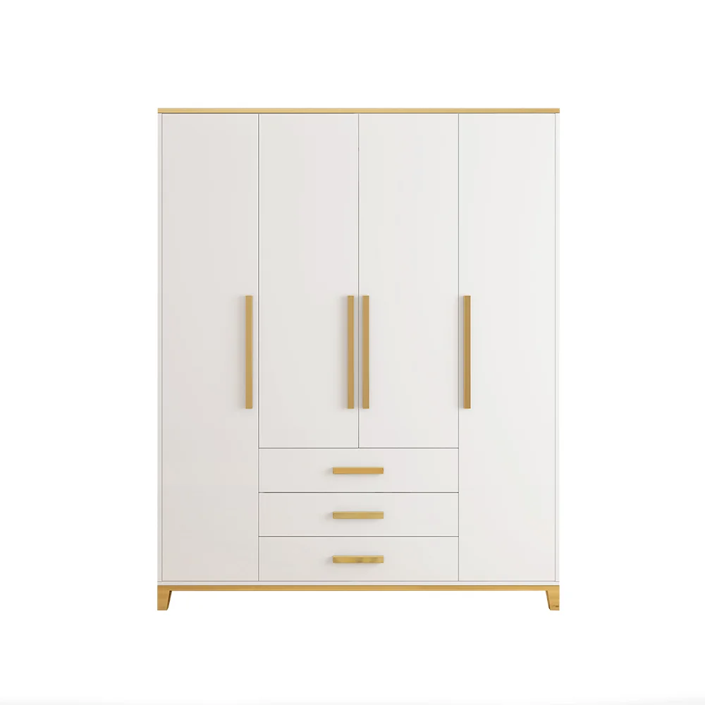 High Quality Economical Morden White Wardrobe Clothes Organizer Simple Wardrobe Cabinet