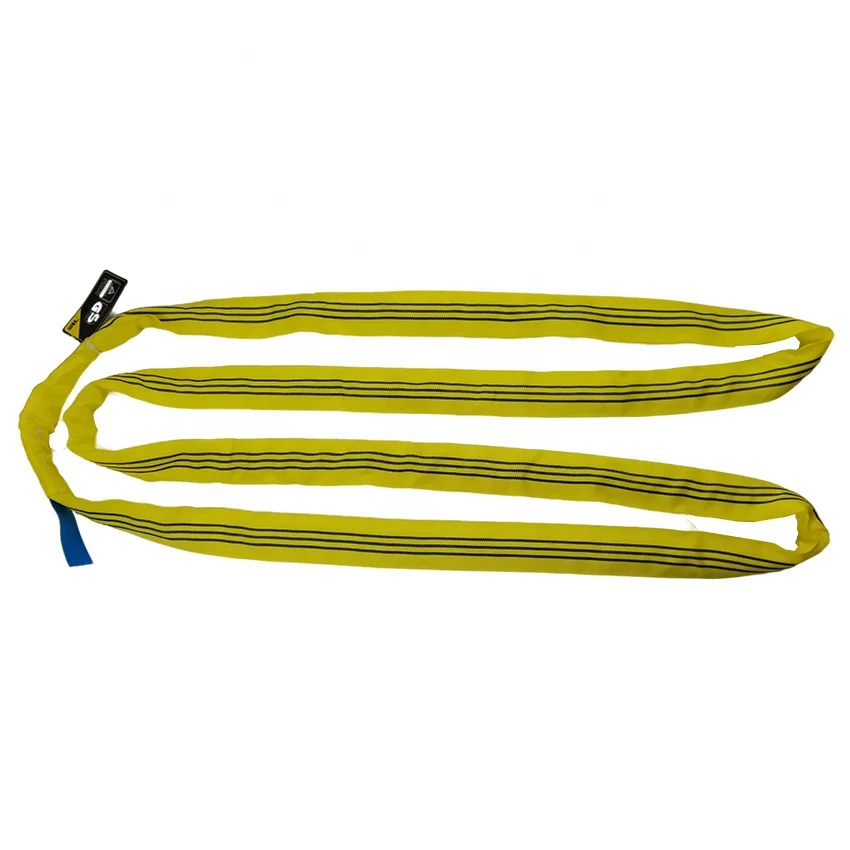 
heavy duty soft polyester 25ton 30 ton 50 ton endless rounds webbing sling parts round lifting textile sling/webbin 