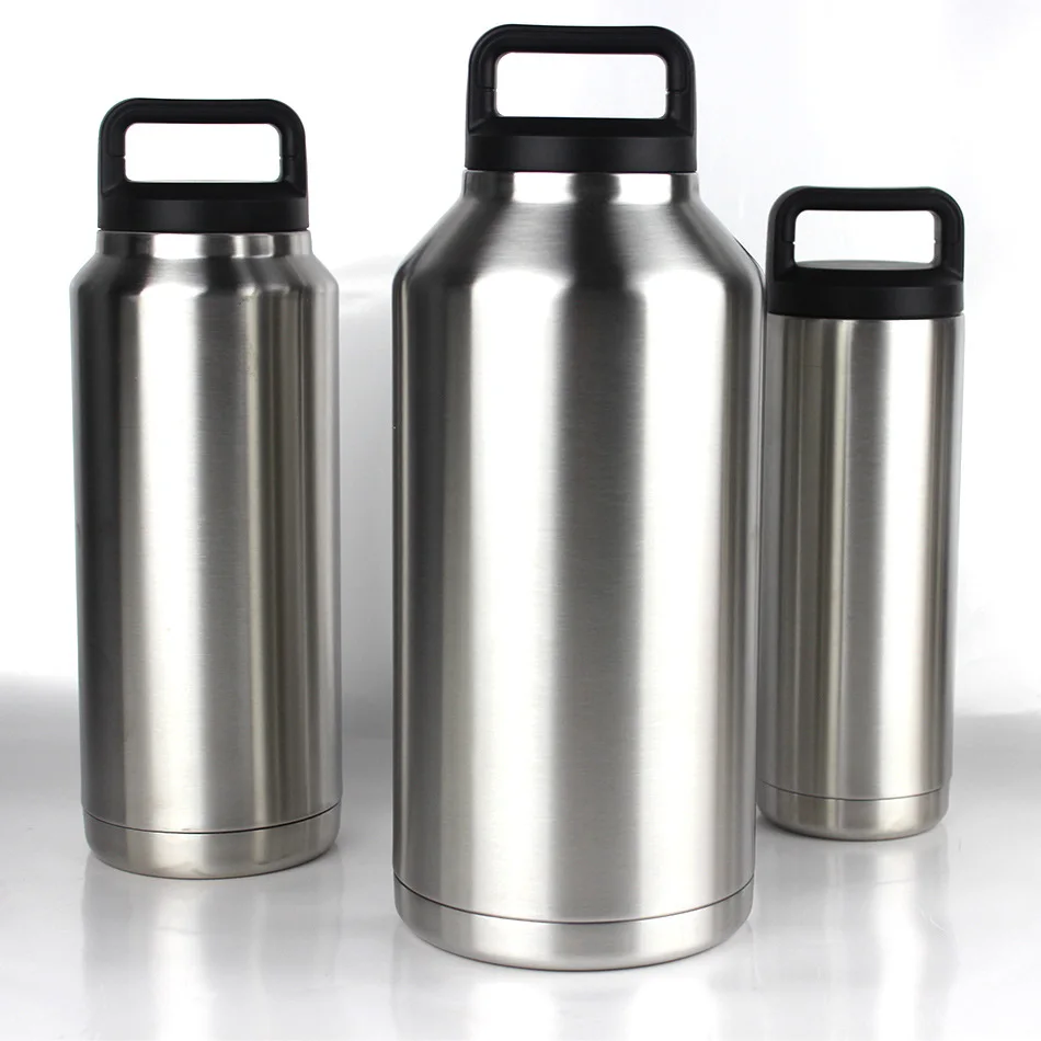 Оптовые Печатные Нержавеющей Стали консервы тумблер оптом с кожаной крышкой твист