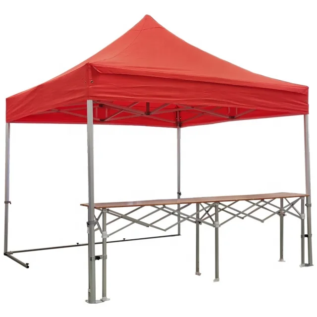 KEYUAN outdoor tent street food stall customize canopy trade show tent & side wall printing with folding table