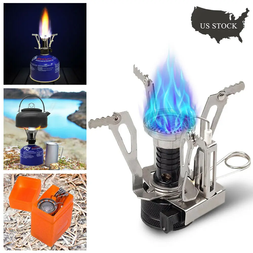 Backpacking mini  gas  Stove Camping Stove Mini Gas Stove with Piezo Ignition for Camping and Hiking