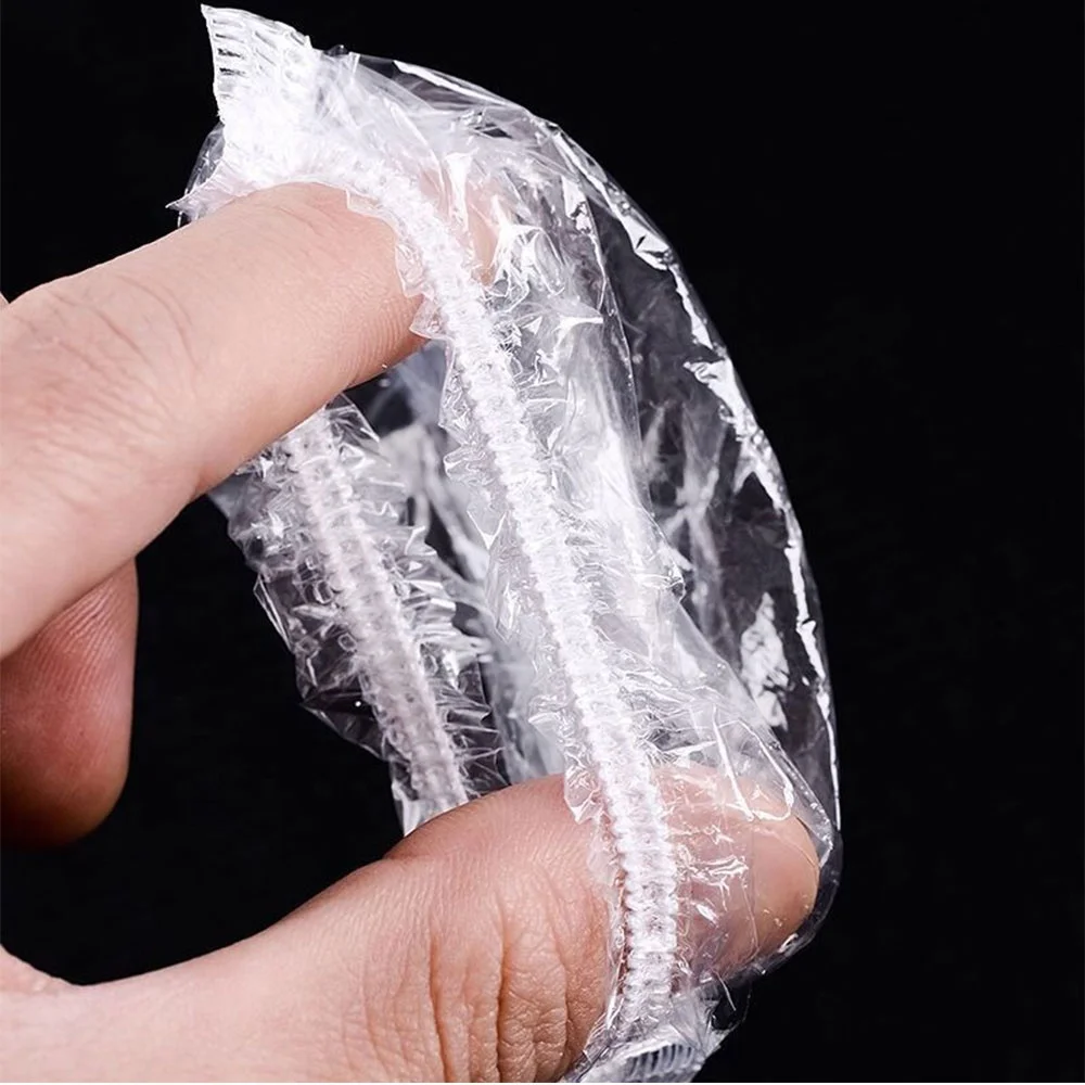 Disposable Plastic Ear Protector Cover Salon Hairdressing Dye Hair Tint Ear Shower Cap