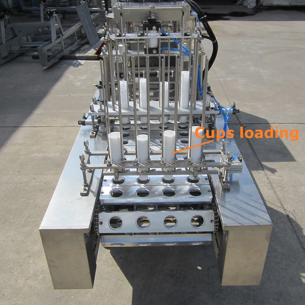 automatic ketchup cups 4 oz cups filling machine soda water juice jelly yogurt production line