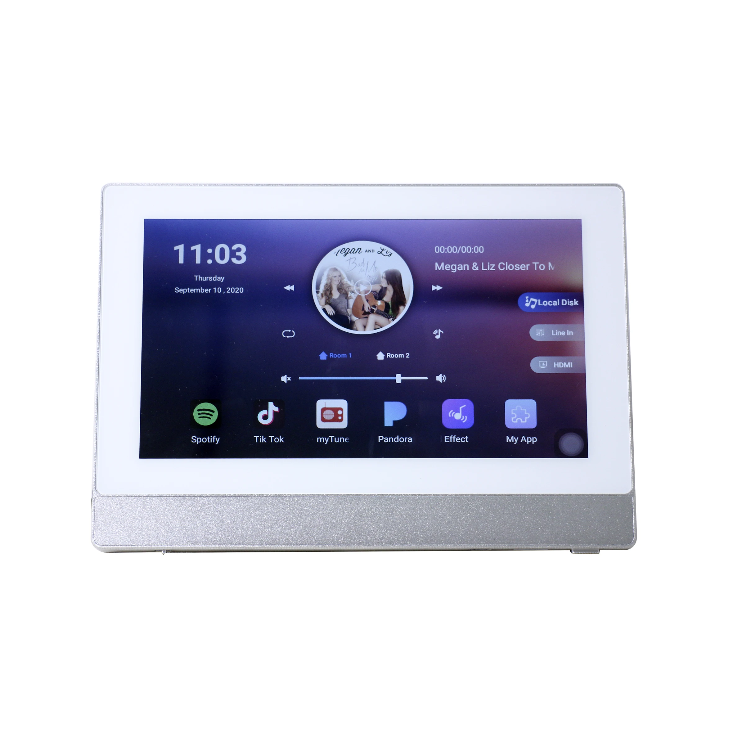 T 7 Inches Touch BT Wall Amplifier with Audio Tf Card Usb Bluetooth In Wall Amplifier Amplificador de Sonido Profesional