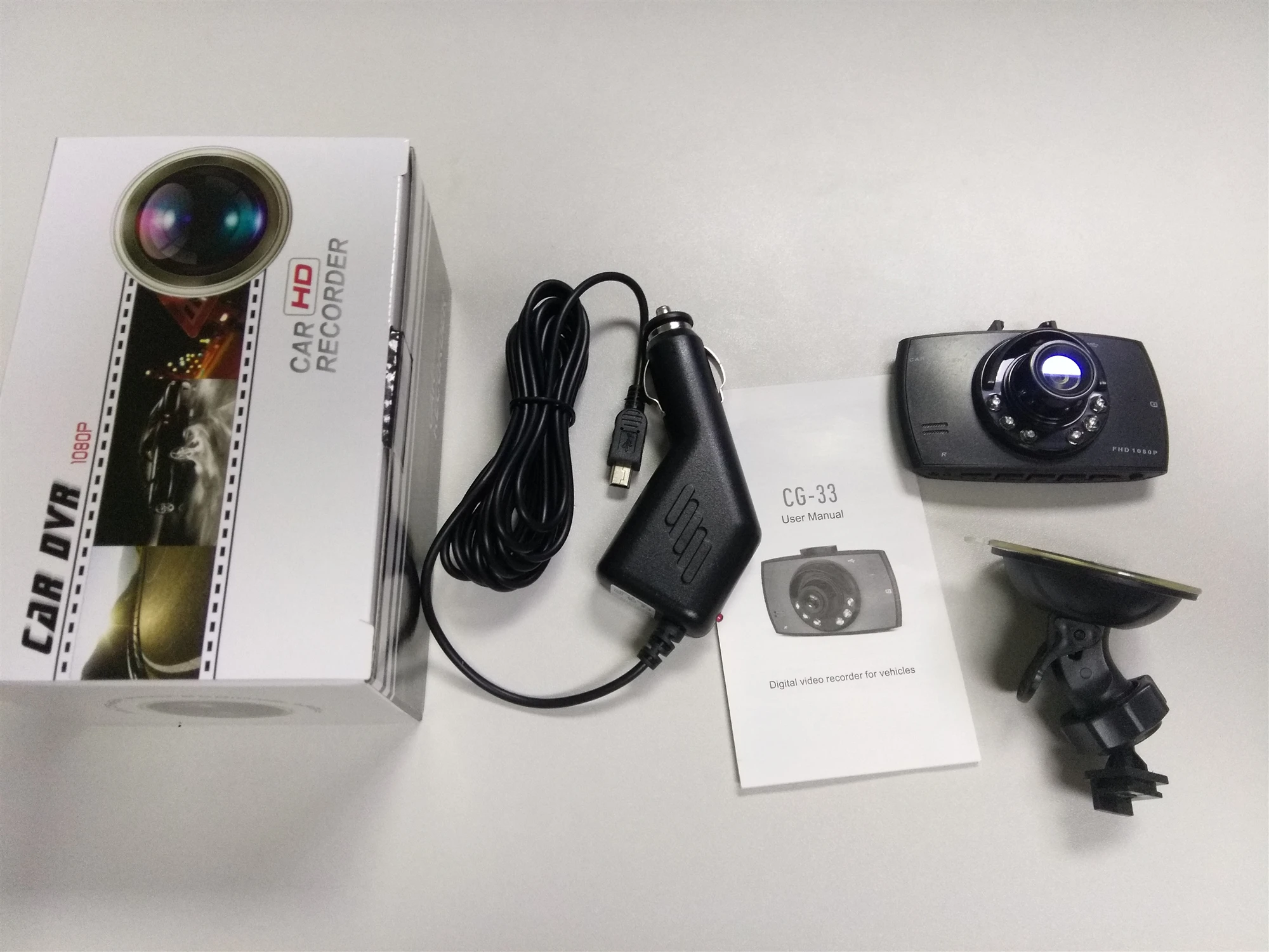 Original CG-33  User manual car camera dvr video recorder / dash camera / car dash cam