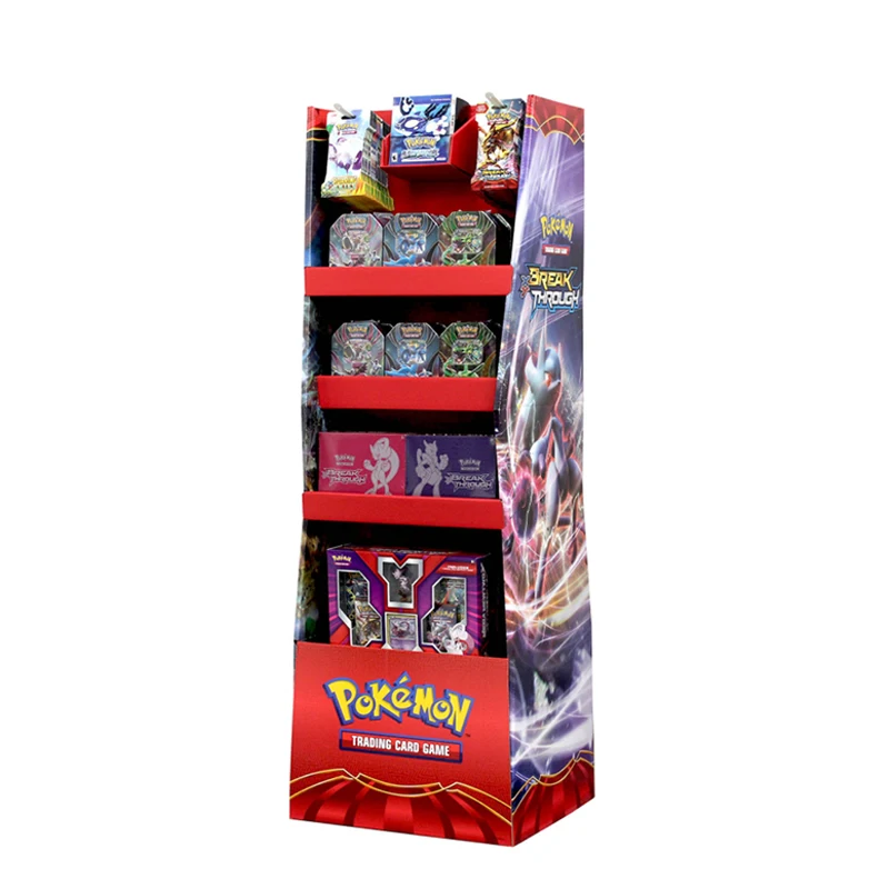 Custom Puzzle Doll Plush Toys Paper Display Stand Floor Toys Shelf Funko Pop Cardboard Display stand rack Toys Display stand