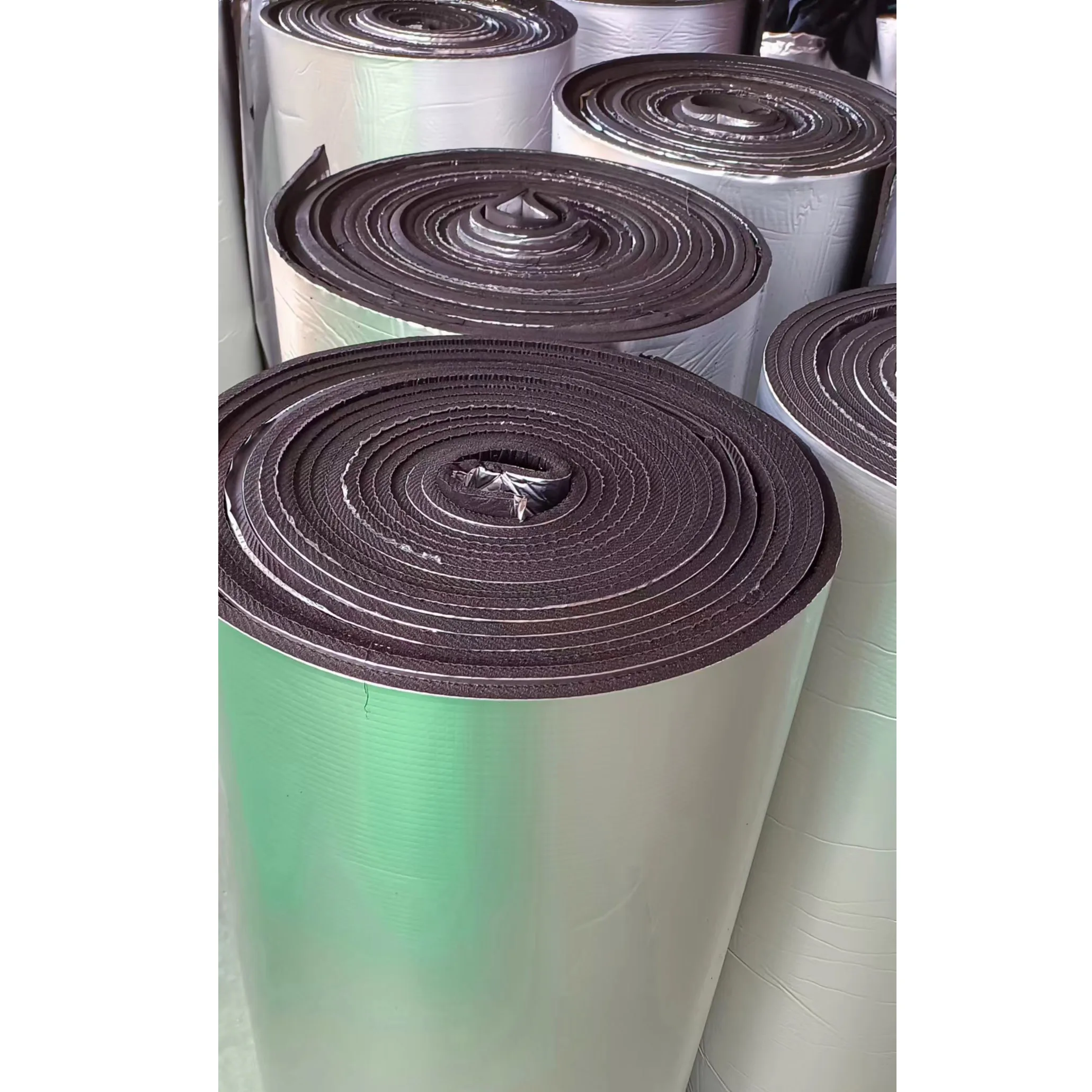 Heat And Sound Insulation Rubber Foam Materials Fireproof Roofing