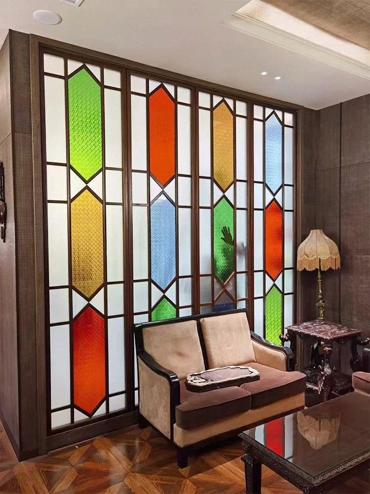 Architectural Decorative Glass Heart Pattern Glass Stained Glass Patterns