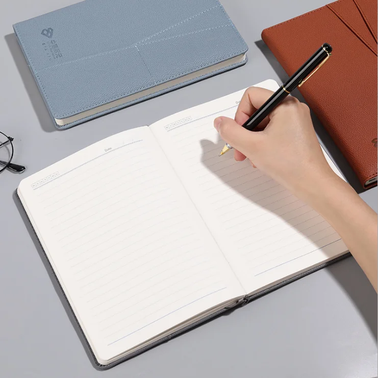 Customized Environment-Friendly Recyclable A5 Notebook, Hardcover Pu Leather Diary, Multifunctional Cover Notebook, Magazine