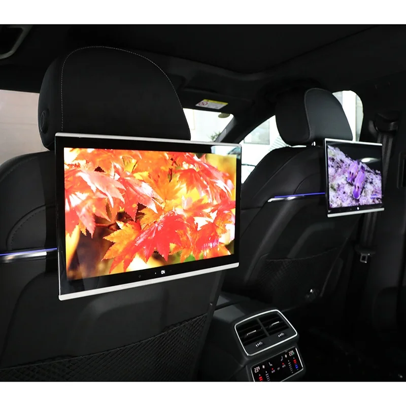 Android 12 Headrest Monitor for AUDI A6 A8 Q5 Q7 Q8 Car Rear Seat Entertainment System 13.3inch Video Player