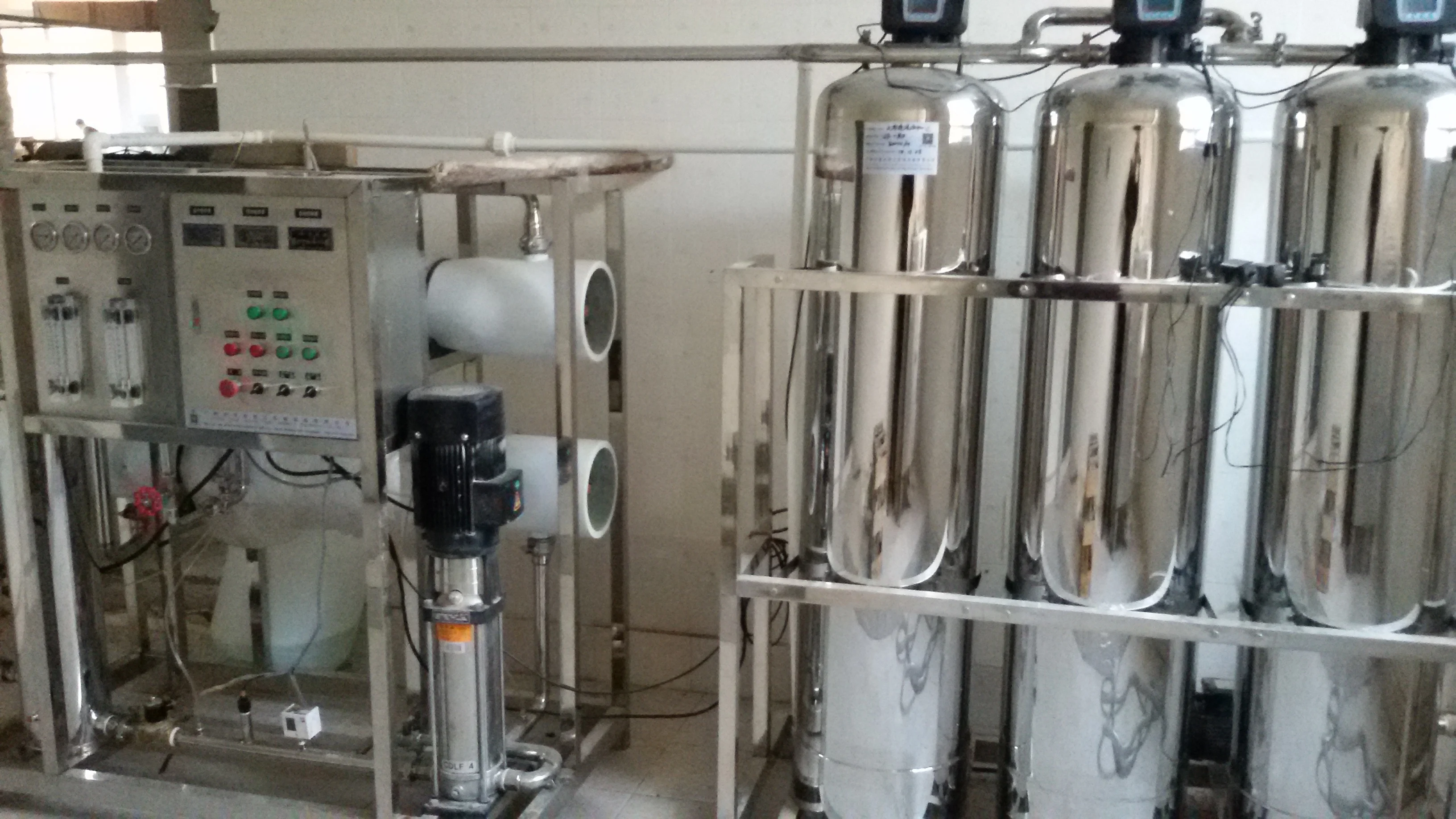 Industrial activated carbon water filter drinking water treatment with soften system for electric industry boiler feeding water