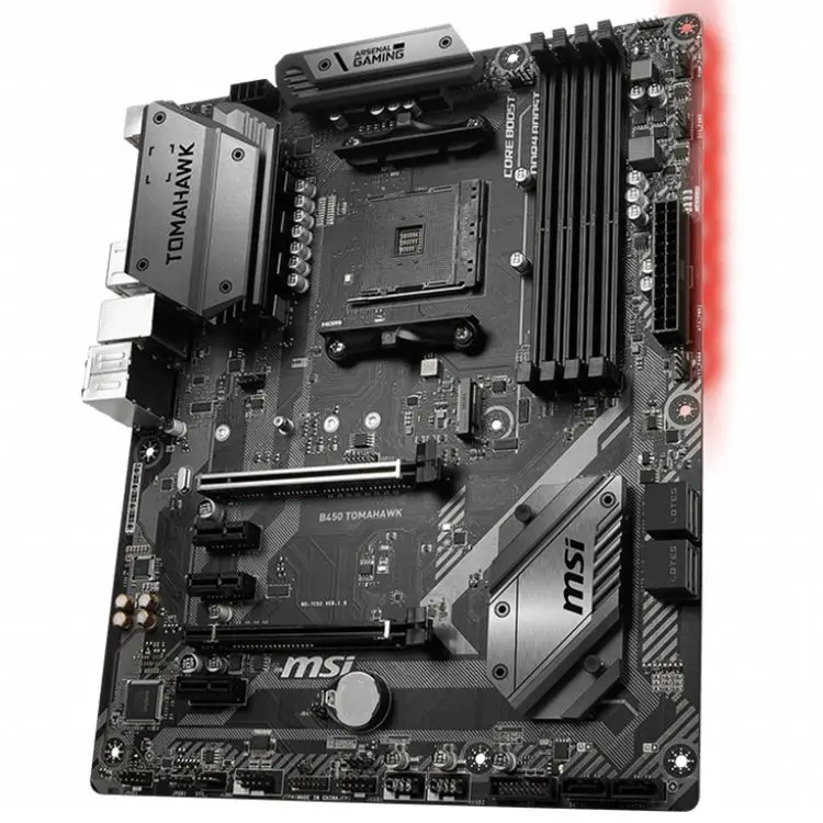  Материнская плата MSI B450 TOMAHAWK Arsenal Gaming AMD R 1-го и 2-го поколения AM4 с поддержкой Crossfire