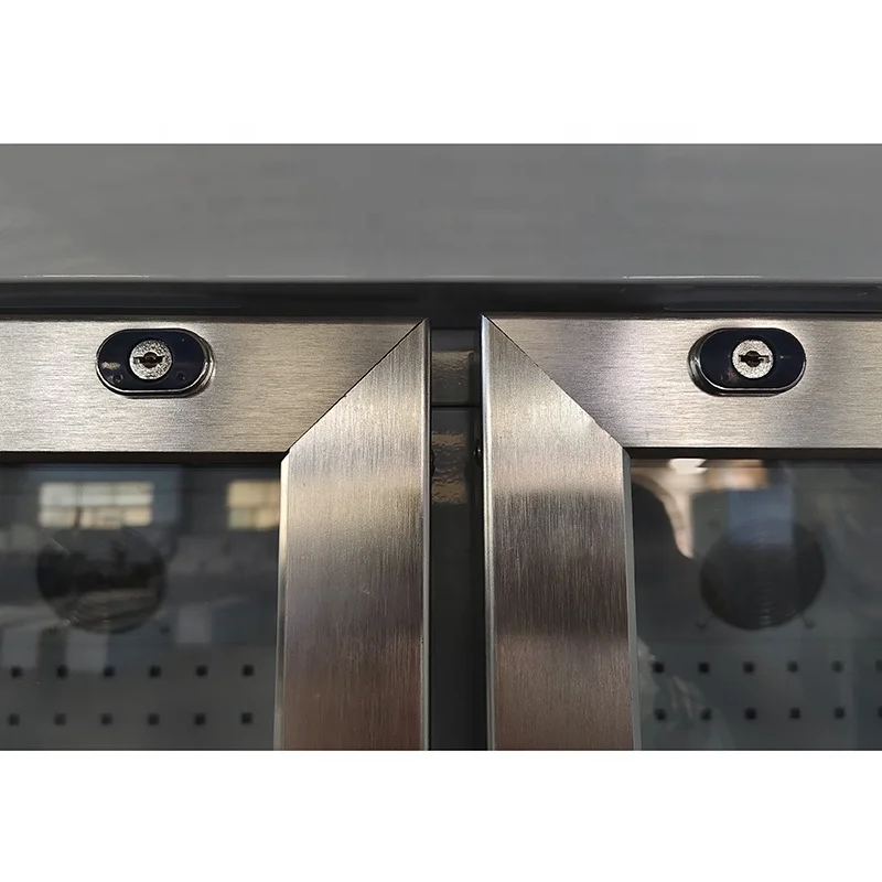 960L 8~20 Degree 2 Glass Doors Medical Pharmacy Refrigerator