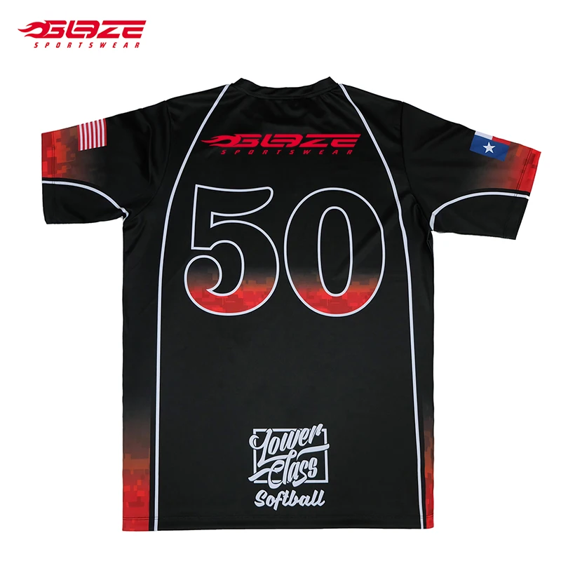 Quick Dry Breathable Custom Uniforms Sublimated 100% Polyester Softball Jersey Baseball Softball Wear