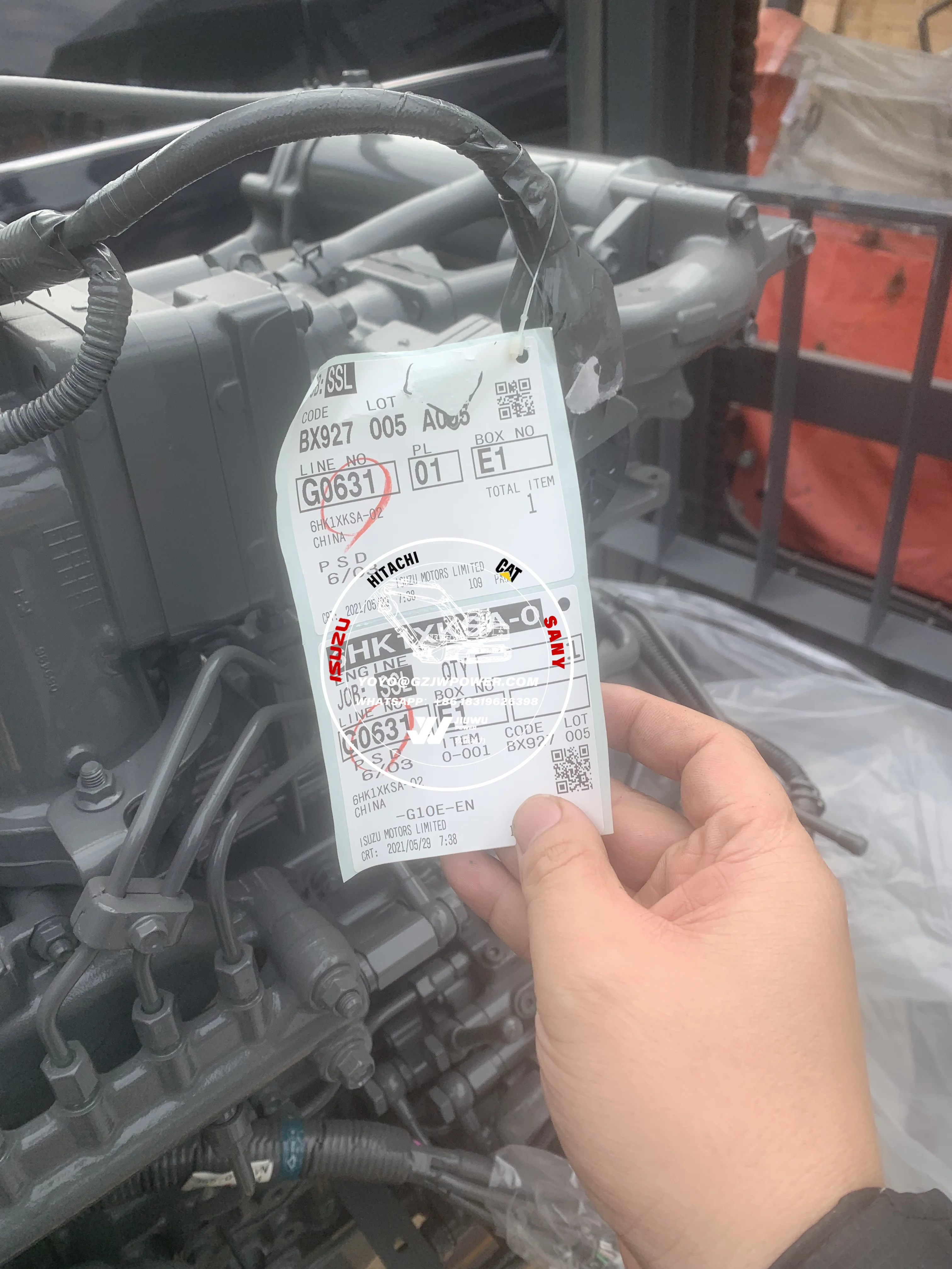 ISUZUJAPAN Original new 6HK1 electronic injection engine assembly for ZX300-5A excavator Available from stock