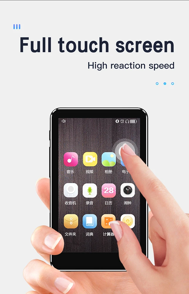 Manufacture Mini Portable MP4 Player HiFi Lossless Sound Music Player With Sd Card Slot Touchscreen Wifi MP3 & Mp4 Video Player