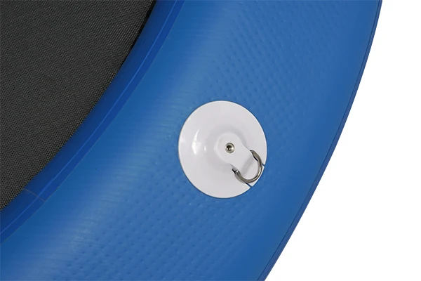 Waterraft floating circular inflatable dock water hammock with removable mesh net