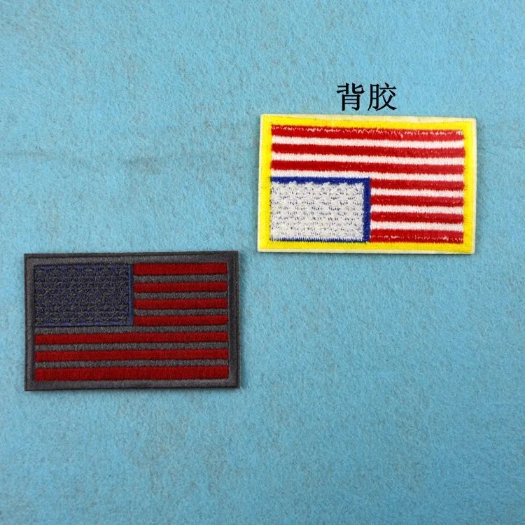 
flag patch sticker, magic sticker, adhesive fabric flag labels 