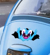 Funny monster cartoon sticker for cars trucks dents & sports cars vinyl stickers car decals logo sticker