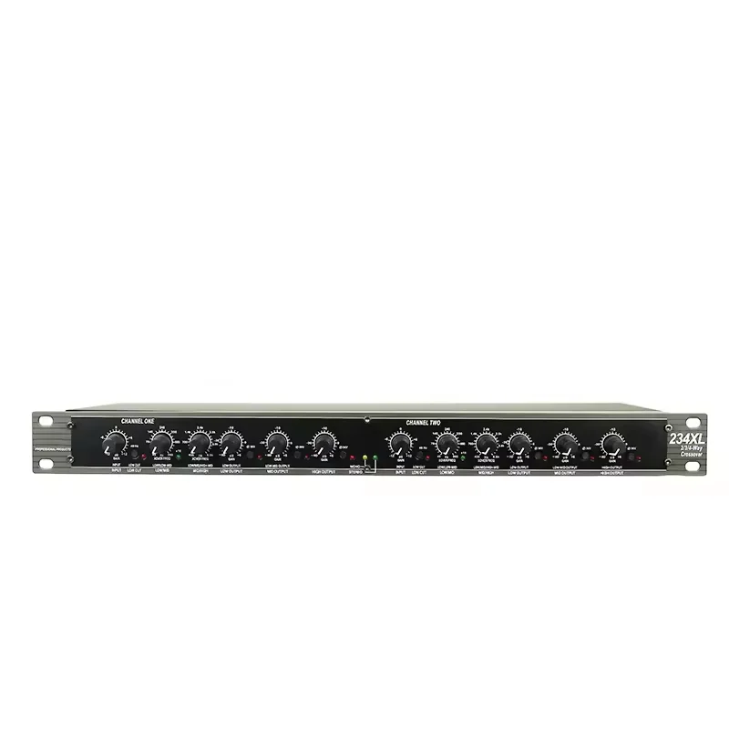 234XLElectronic Crossover Professional Sound Peripheral Equipments Stereo 2/3 Way, Mono 4-Way Crossover Audio Equalizer