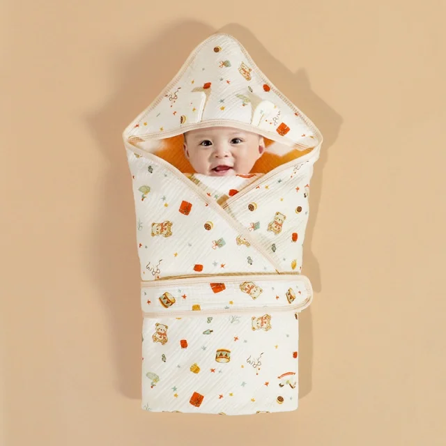 Newborn Baby Blanket Swaddle Class a Cotton Gauze Quilt Spring Summer 0~6 Baby Discharge Package Swaddling Quilt Swaddle