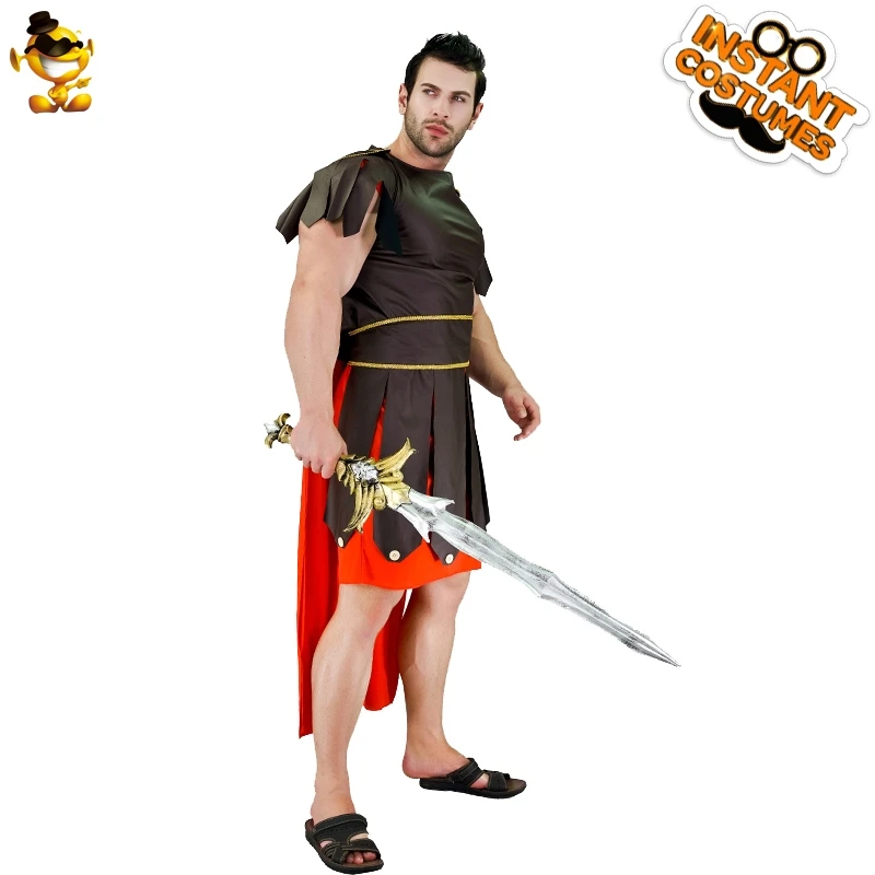 Roman Gladiator Centurion  Costumes Halloween Party Cosplay Warrior Costume For Men