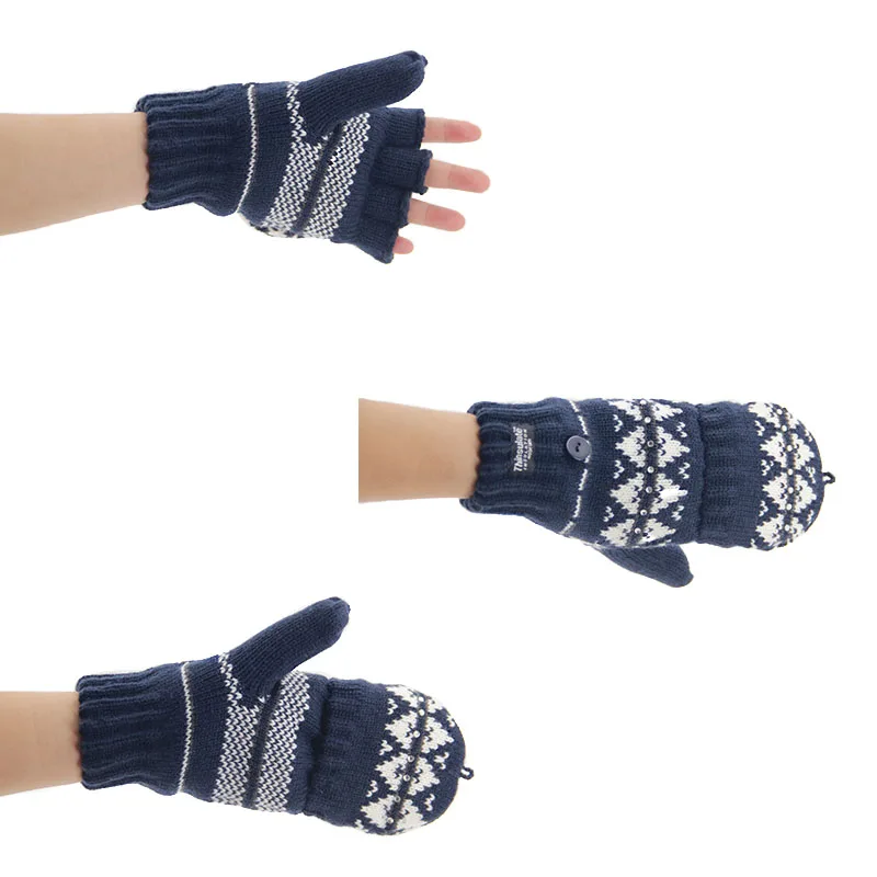 Children Winter gloves popular keep warmer Acrylic knit Mittens gloves