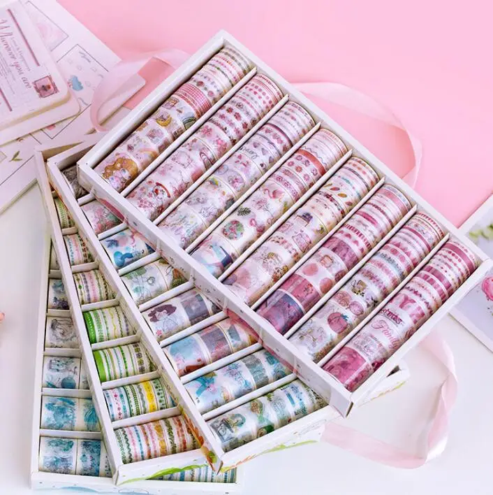 120 rolls  washi tape vs masking tape cinta washi tape with 5 Sizes 5/8/15/20/30mm