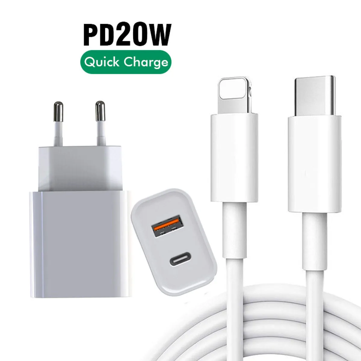 
Pd 20 Вт Зарядное устройство Usb-c адаптер для Iphone быстрое зарядное устройство Eu Us вилка 20 Вт Usb-c настенное зарядное устройство 