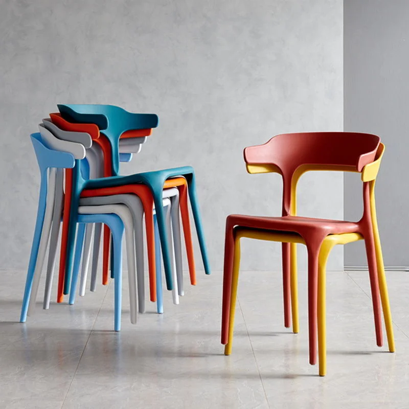Wholesale Colorful Home Furniture Living Room Durable Restaurant Stackable PP Dining Plastic Chair