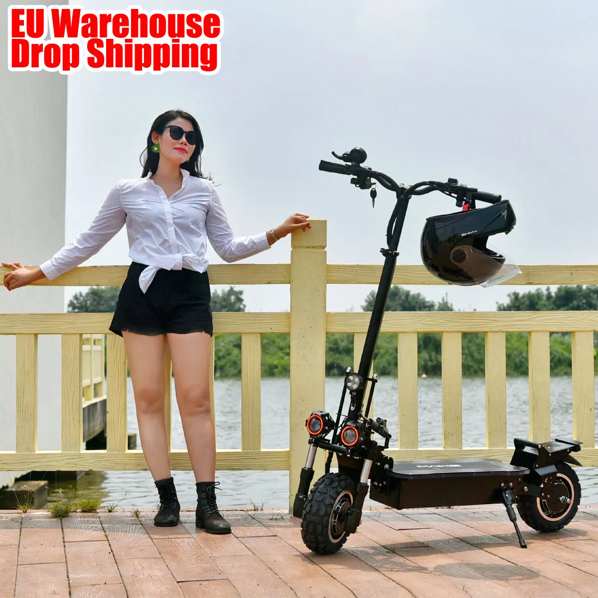 EU Warehouse Maike MK8 adult offroad long rang foldable 5000W e scooter fast dual motor thunder electric scooter manufacturers