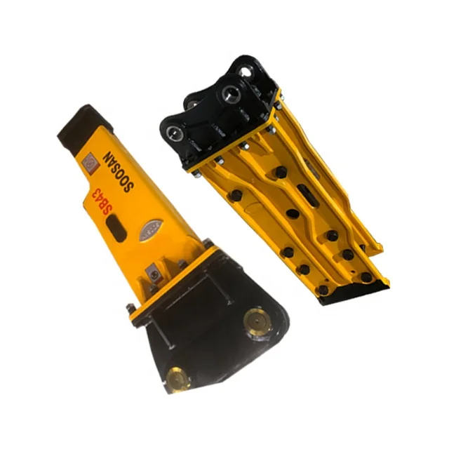 2022 Hot selling Chinese factory SOOSAN breaking hammer excavator SB81 vertical hydraulic hammer with chisel SB43 mute