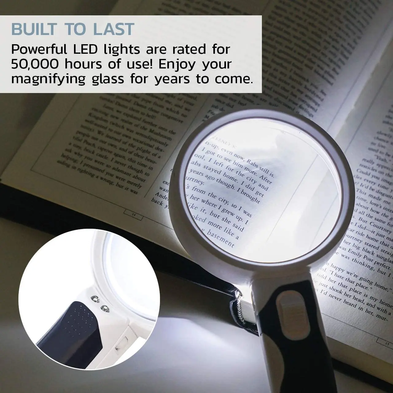 
LED Illuminated Magnifying Glass Set with Lights for Seniors, Maps, Jewelry, Coins, Watch & Computer Repair,3-Lens 2.5X 5X 16X 