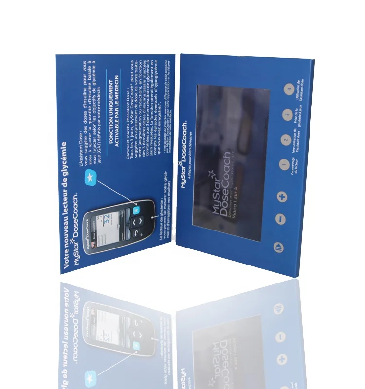 
Creative Simple 7 inch lcd screen paper advertising player video brochure lcd screen 