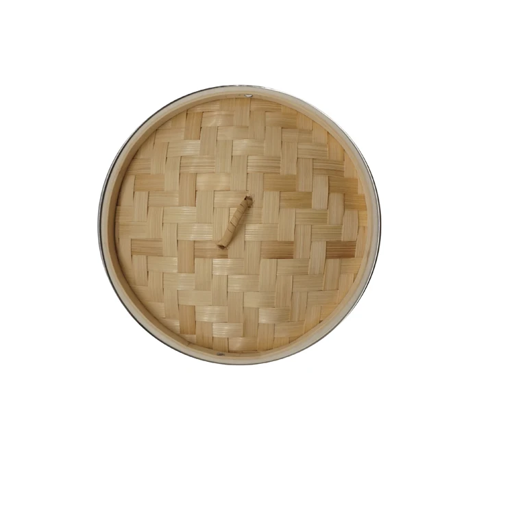 Steamer Basket Promotion Cheap Price 100% Bamboo New Customized Logo 8 Inch Food Contact Safe Natural Bamboo Color All-season