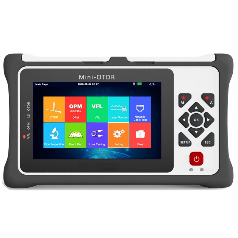 Pro Mini OTDR Reflectometer For GPON EPON Live In-service Testing With OPM OLS VFL Touch Screen Fiber OpticF