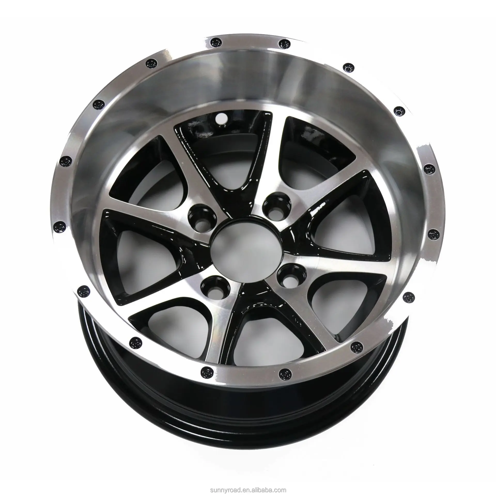 Golf cart parts 12 inch aluminum golf cart wheel/rim