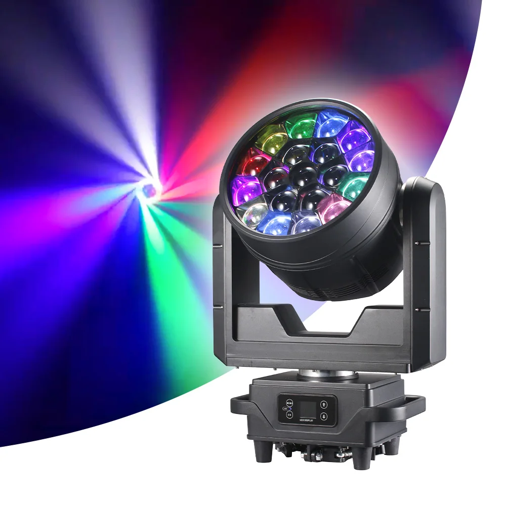 New 19*40W RGBW 4in1 Waterproof LED Stage Light Moving Head Beam Wash for Landscape IP66 Rated