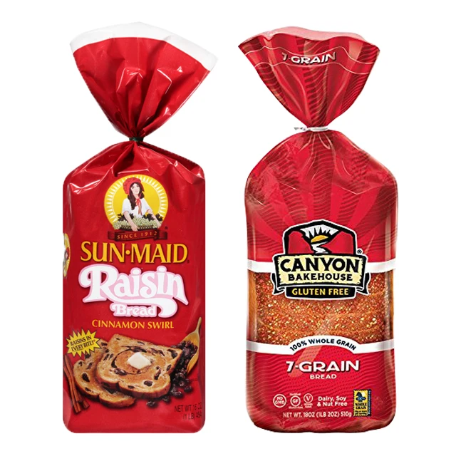 Custom Printed 100% Eco Friendly Baguette Loaf Cookie Packing Sandwich Kraft paper bag bakery food packaging bags