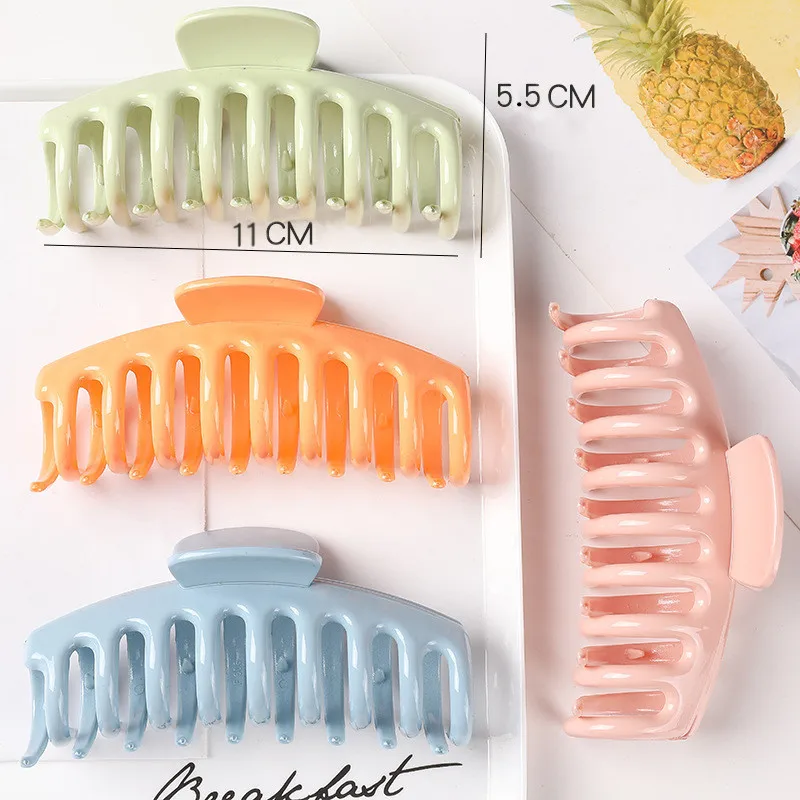 Big Jaw Hair Clip River Spring Assembly Machine Acrylic Matte Hair Claw Clip Shark Hair Jaw Clip