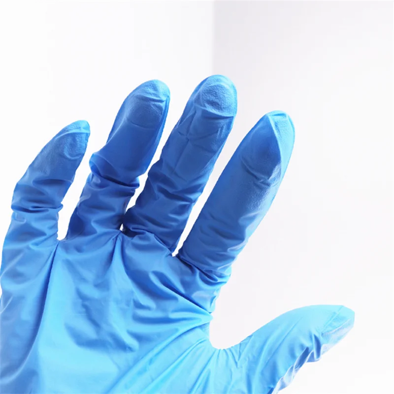 House hood nitrile Gloves powder free gloves latex free industrial OEM restaurant water proof disposable gloves