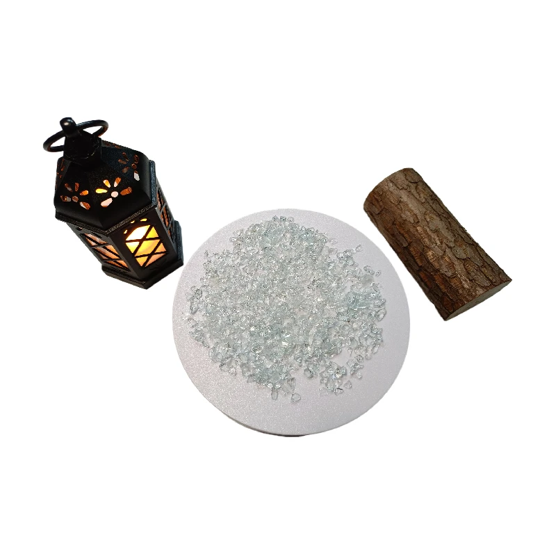 Langfang Supplier 2-4mm Clear Michaels Crushed Glass Colorful  Large Crushed Glass For Landscape